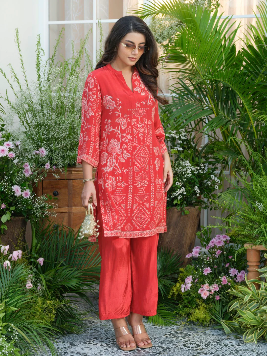 Palash crimson co-ord set - Image 6