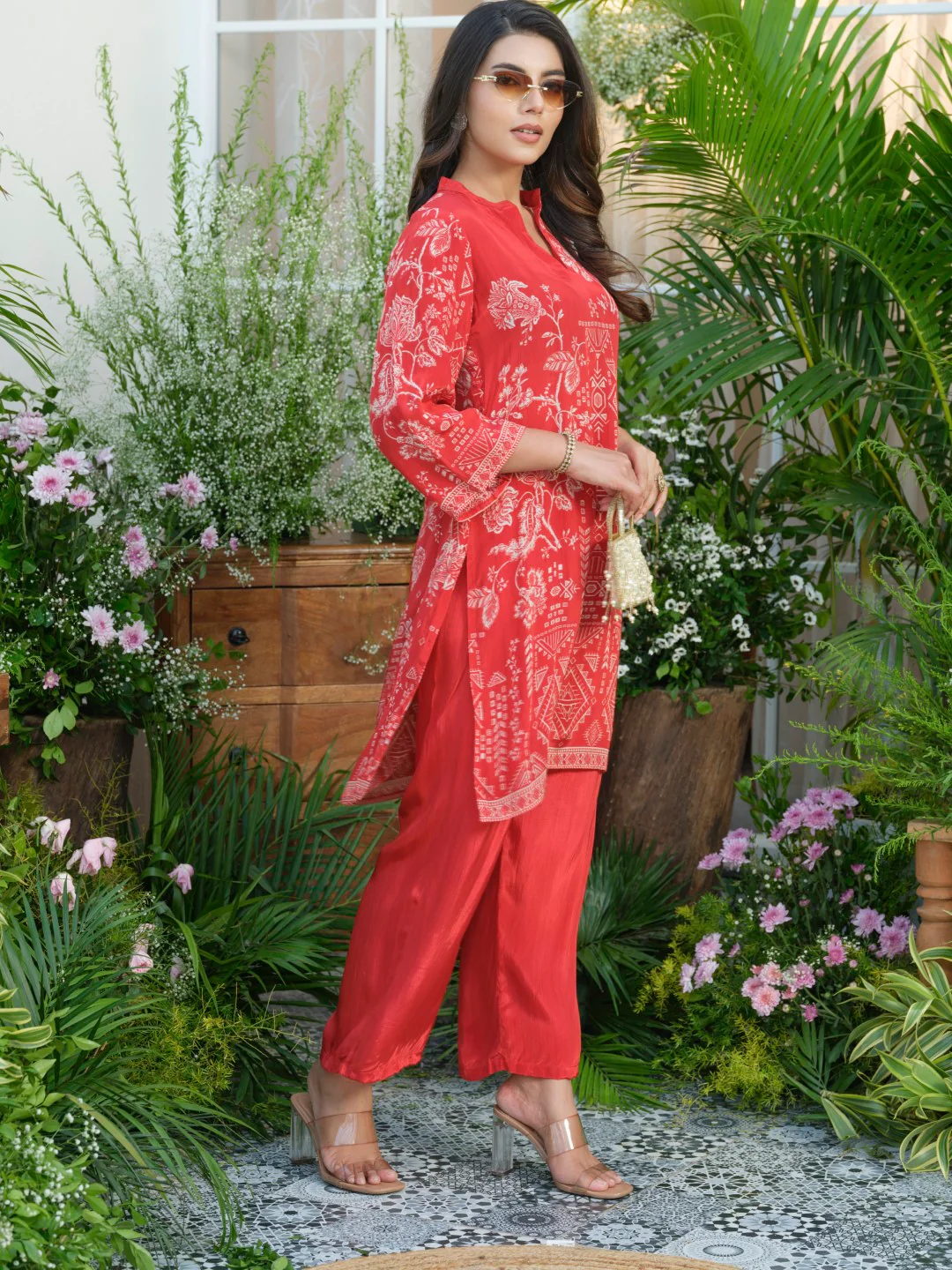 Palash crimson co-ord set - Image 8