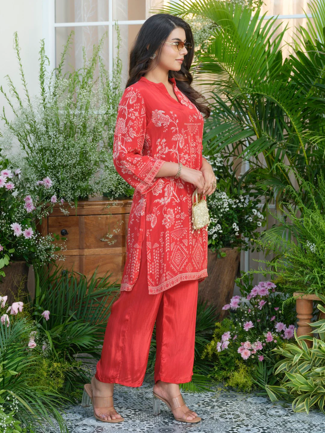 Palash crimson co-ord set - Image 9