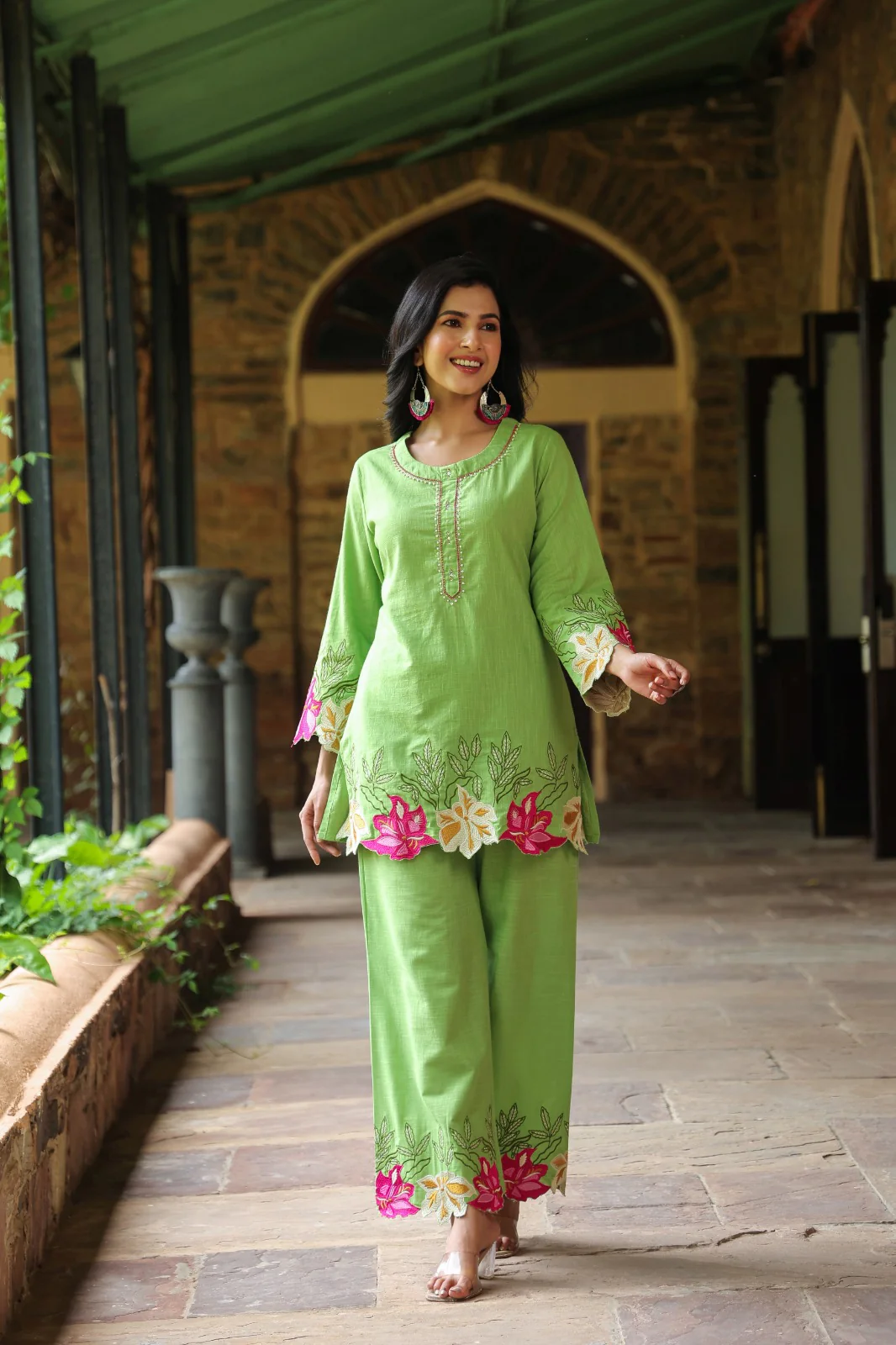 Mahua Kelly applique cotton Co-ord set - Image 12