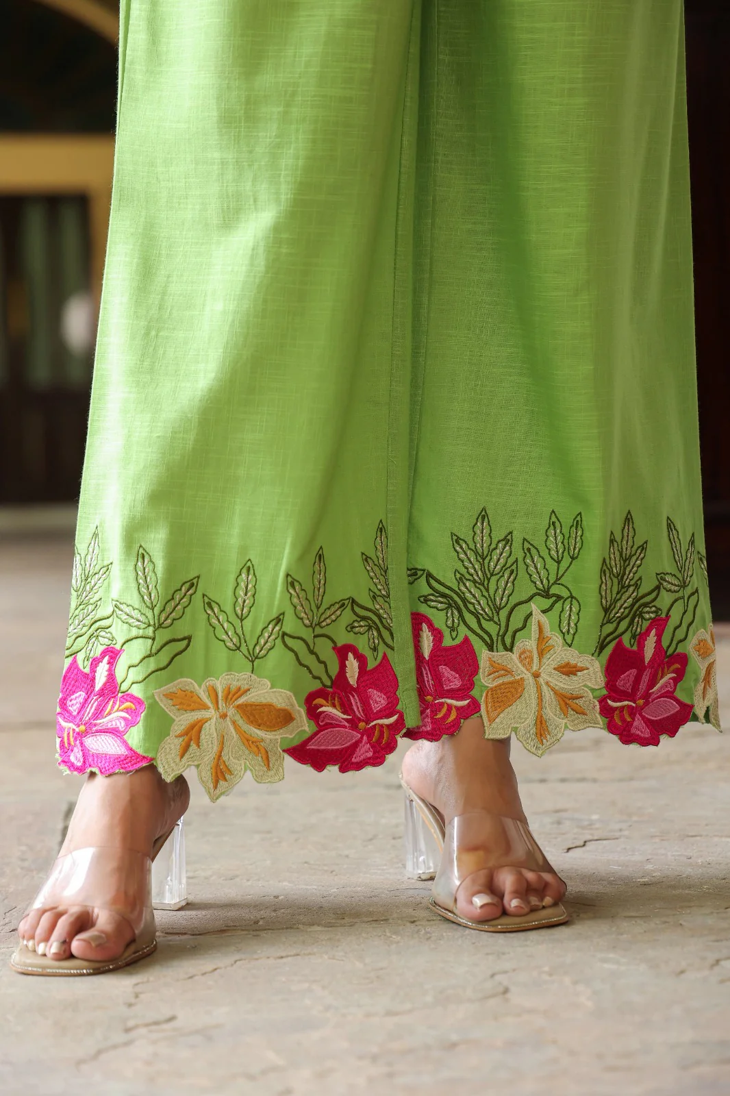 Mahua Kelly applique cotton Co-ord set - Image 15