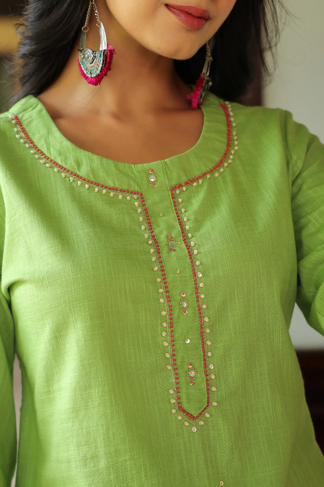 Mahua Kelly applique cotton Co-ord set - Image 16