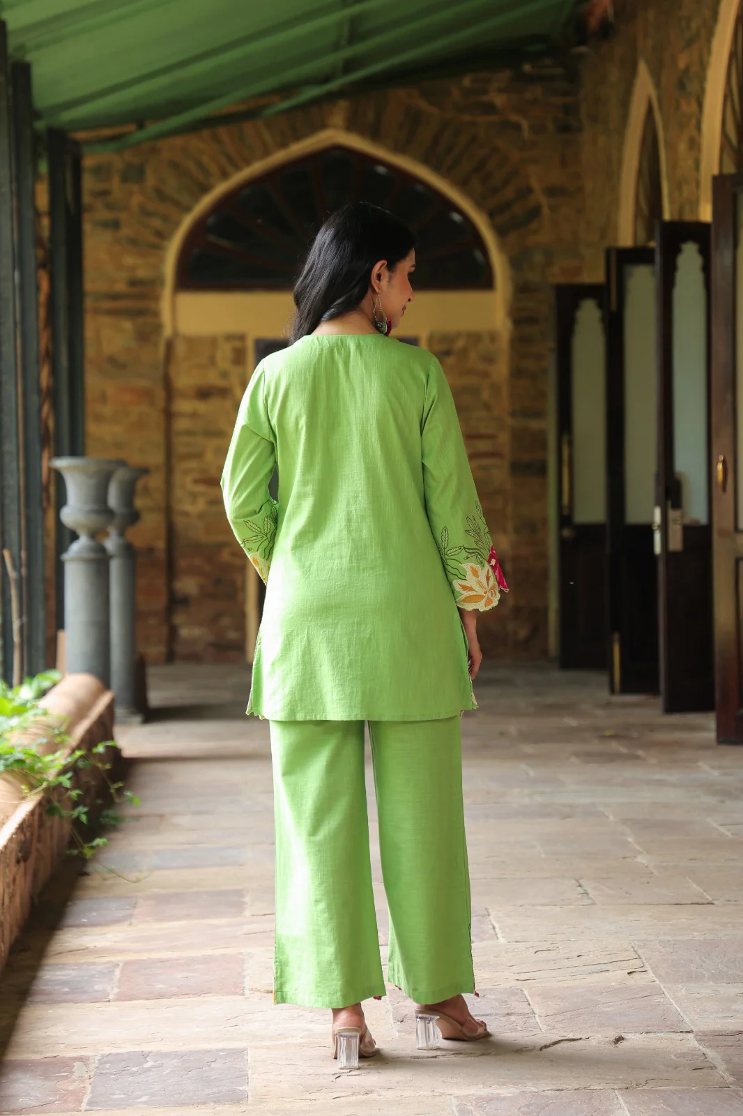 Mahua Kelly applique cotton Co-ord set - Image 3