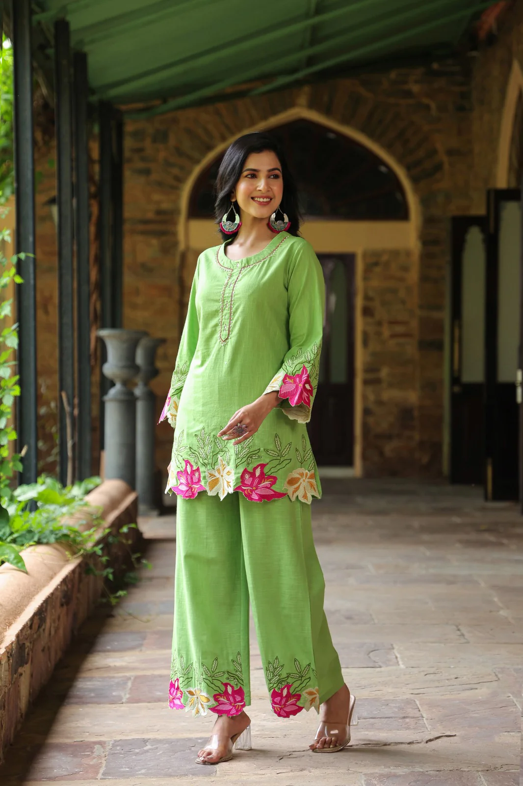Mahua Kelly applique cotton Co-ord set - Image 9