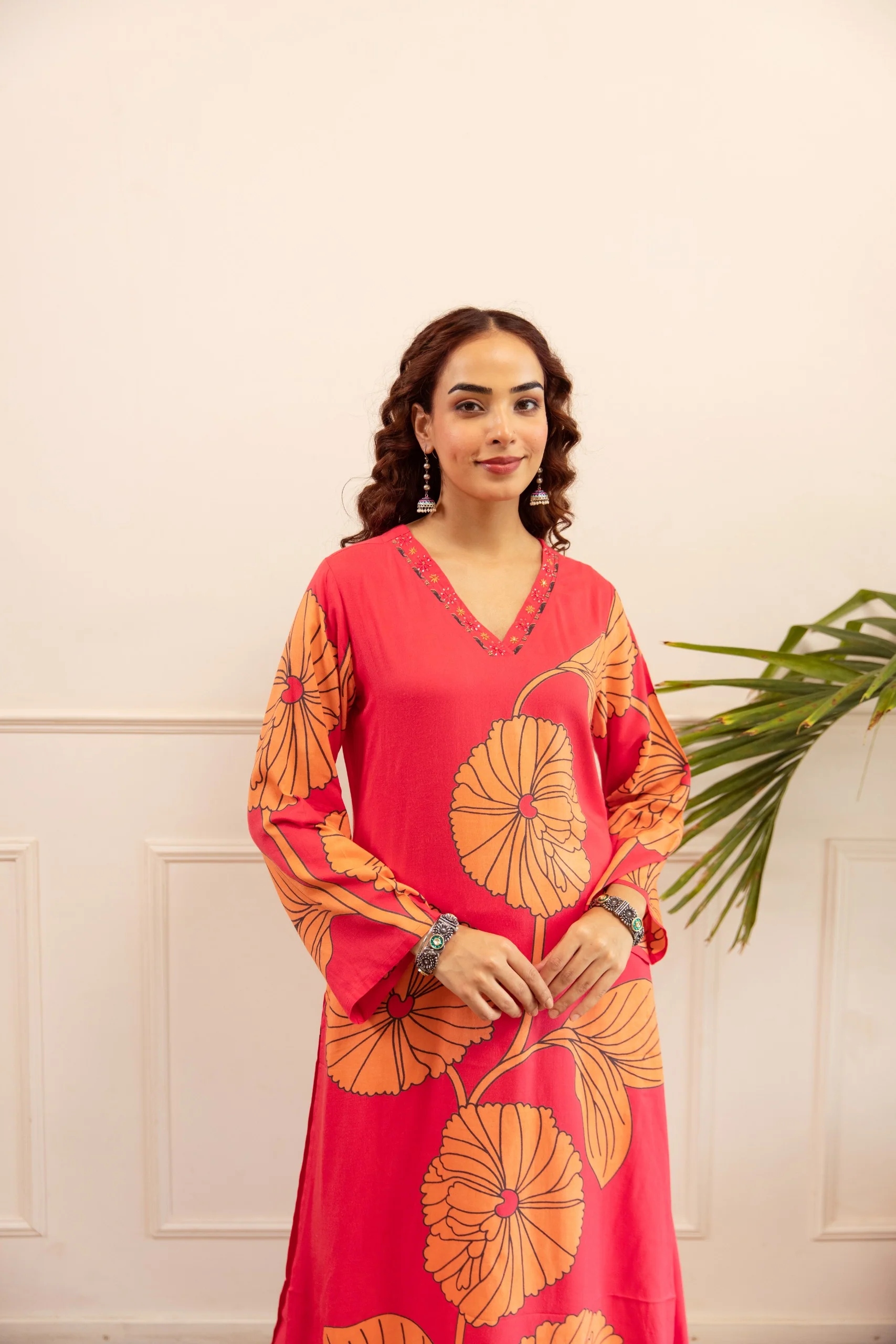 Kabool tomatoes printed kurta pant set - Image 4