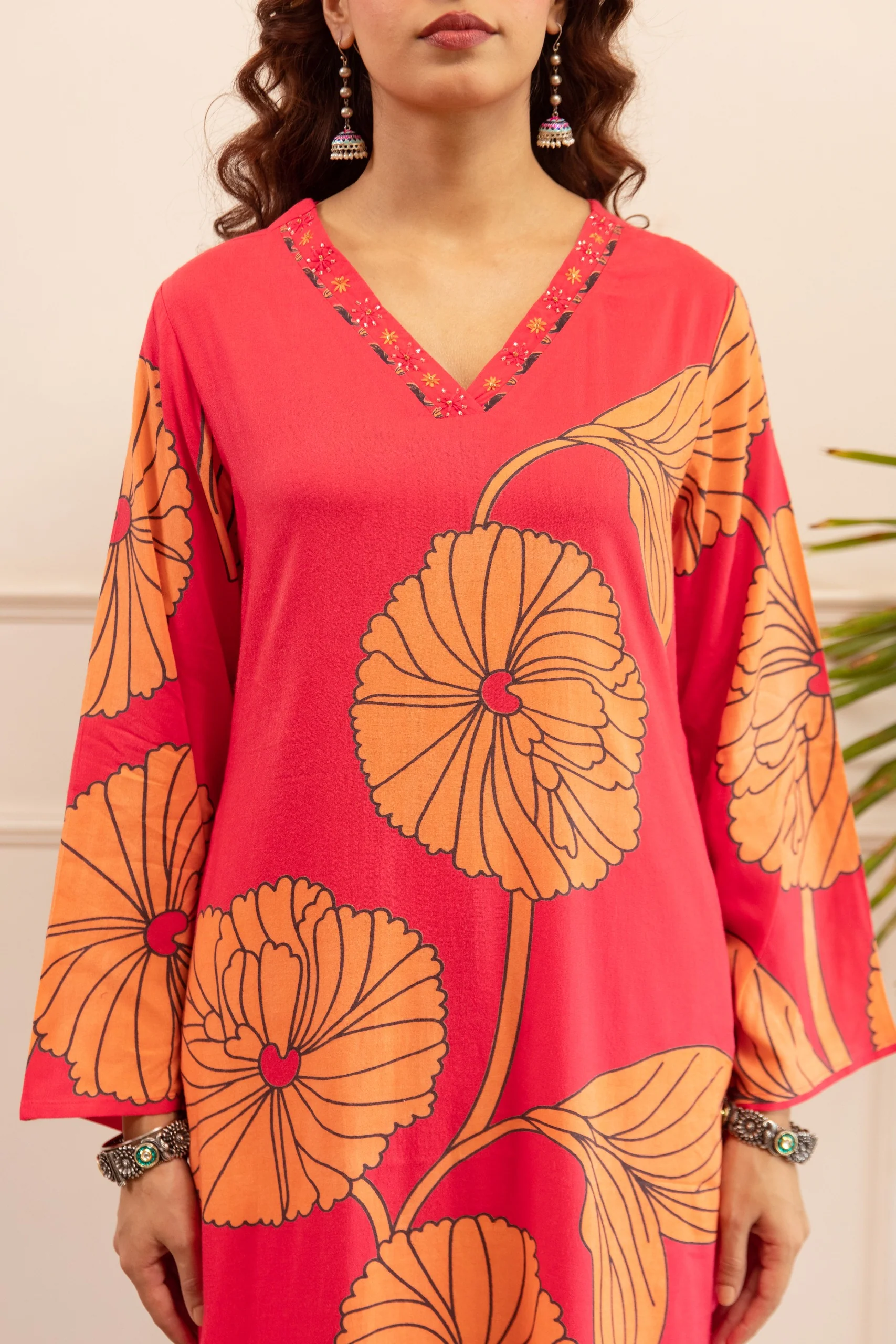 Kabool tomatoes printed kurta pant set - Image 6