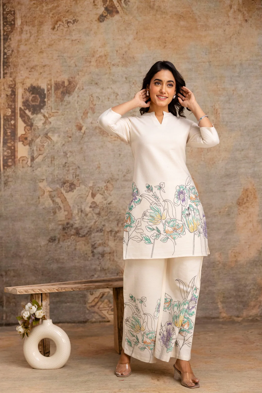 Hardik Emerald Cotton Co-ord Set - Image 4