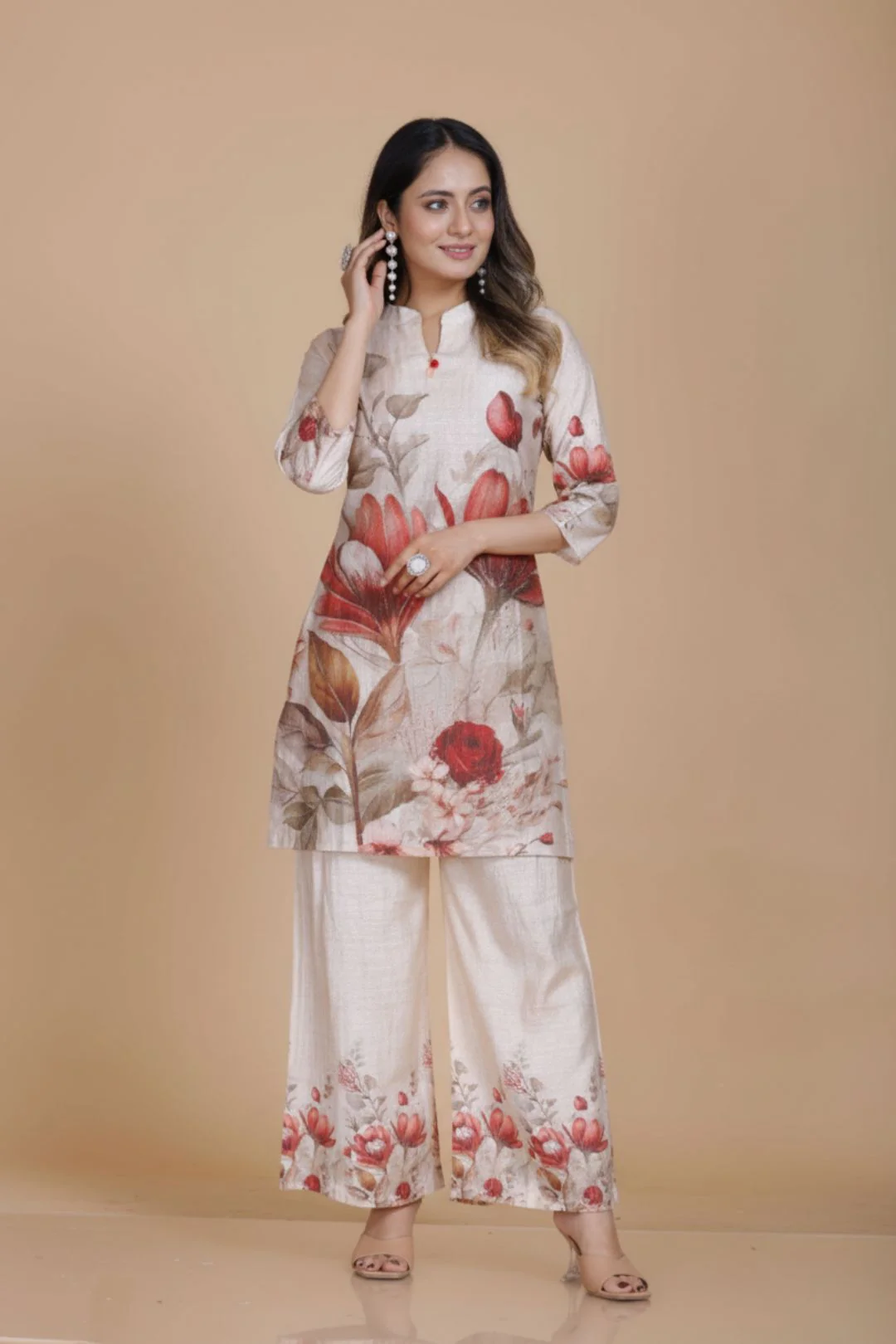 Malti dandelion printed work co-ord set - Image 3