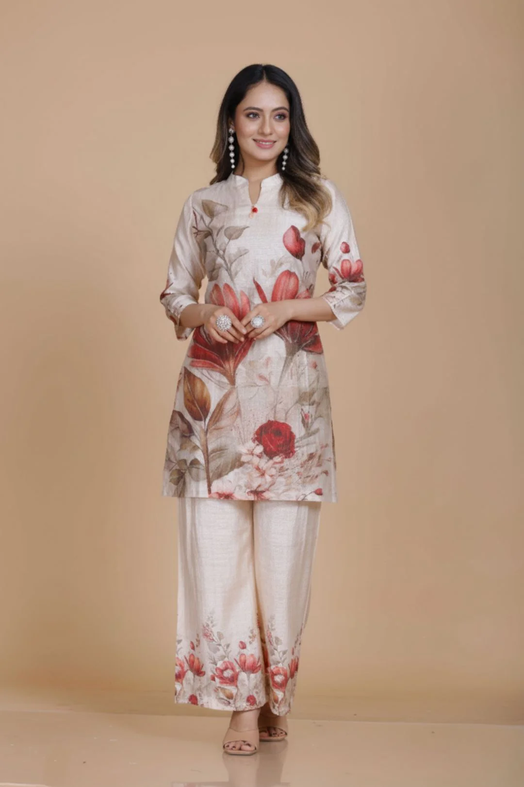 Malti dandelion printed work co-ord set - Image 4