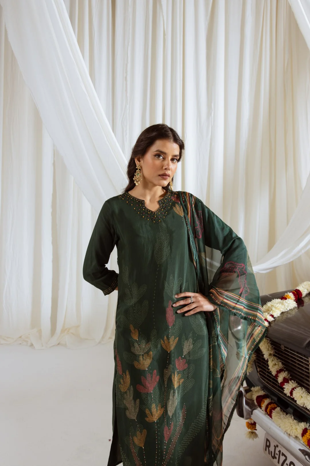 Saisha saber premium digital print muslin suit set - Image 6