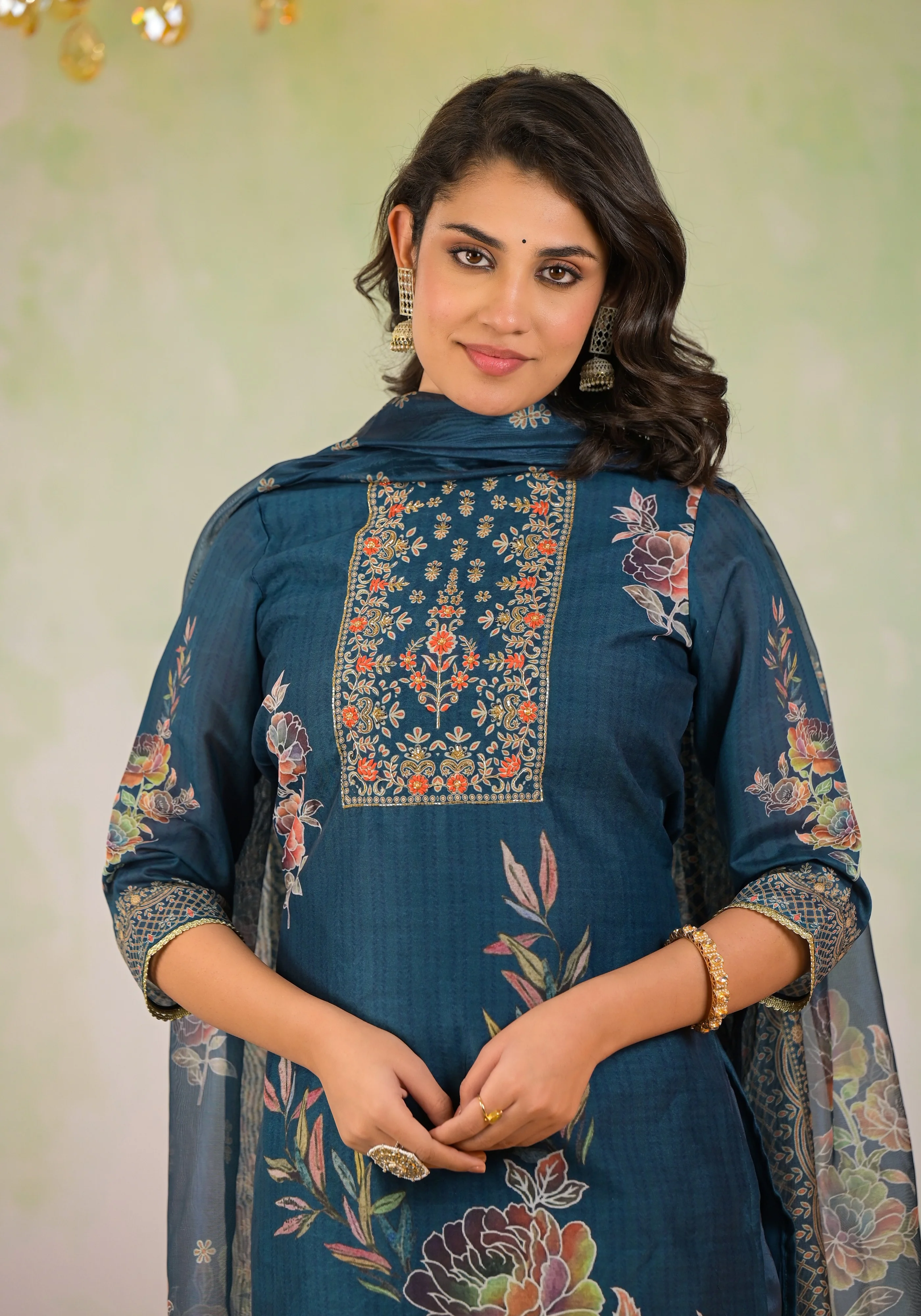 Rabha Royal Printed Suit Set - Image 2