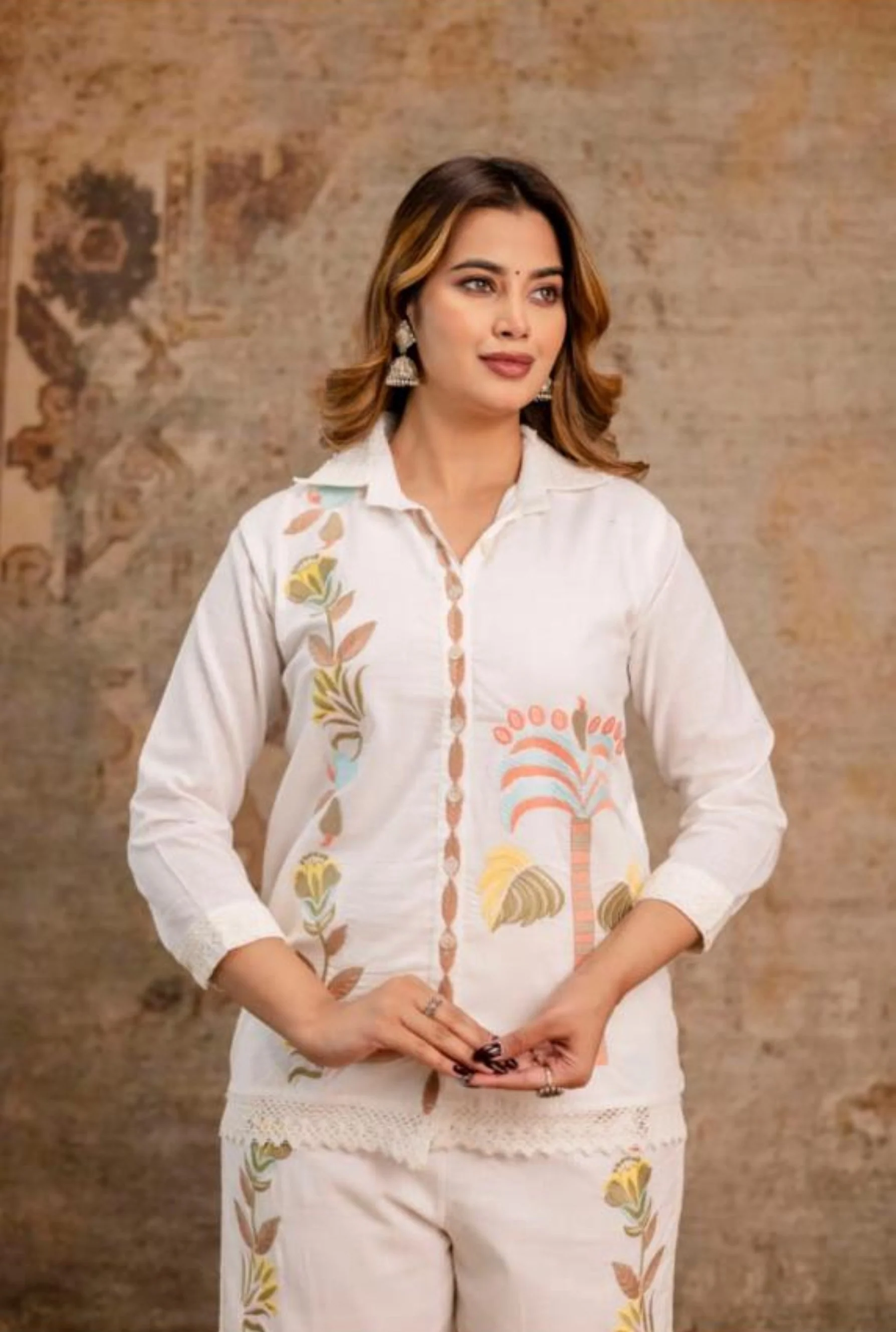 Hopipola Alabaster Embroidery Co-ord Set - Image 2