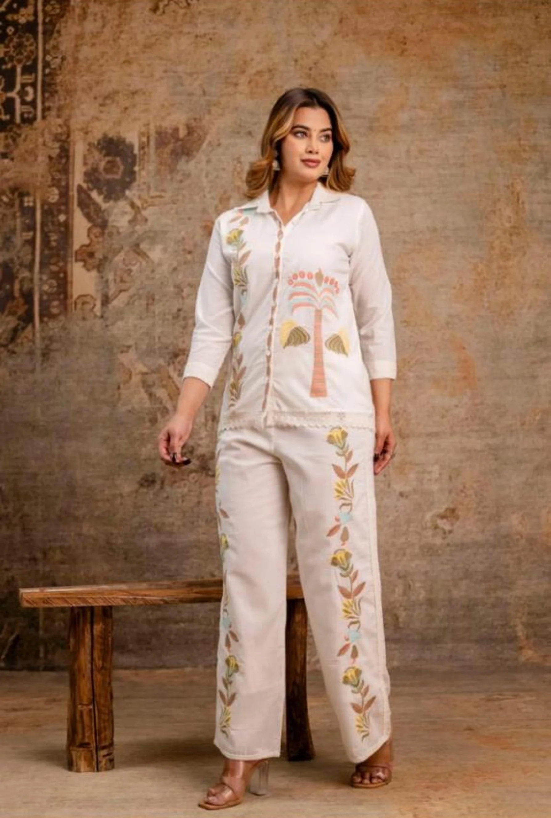 Hopipola Alabaster Embroidery Co-ord Set - Image 3
