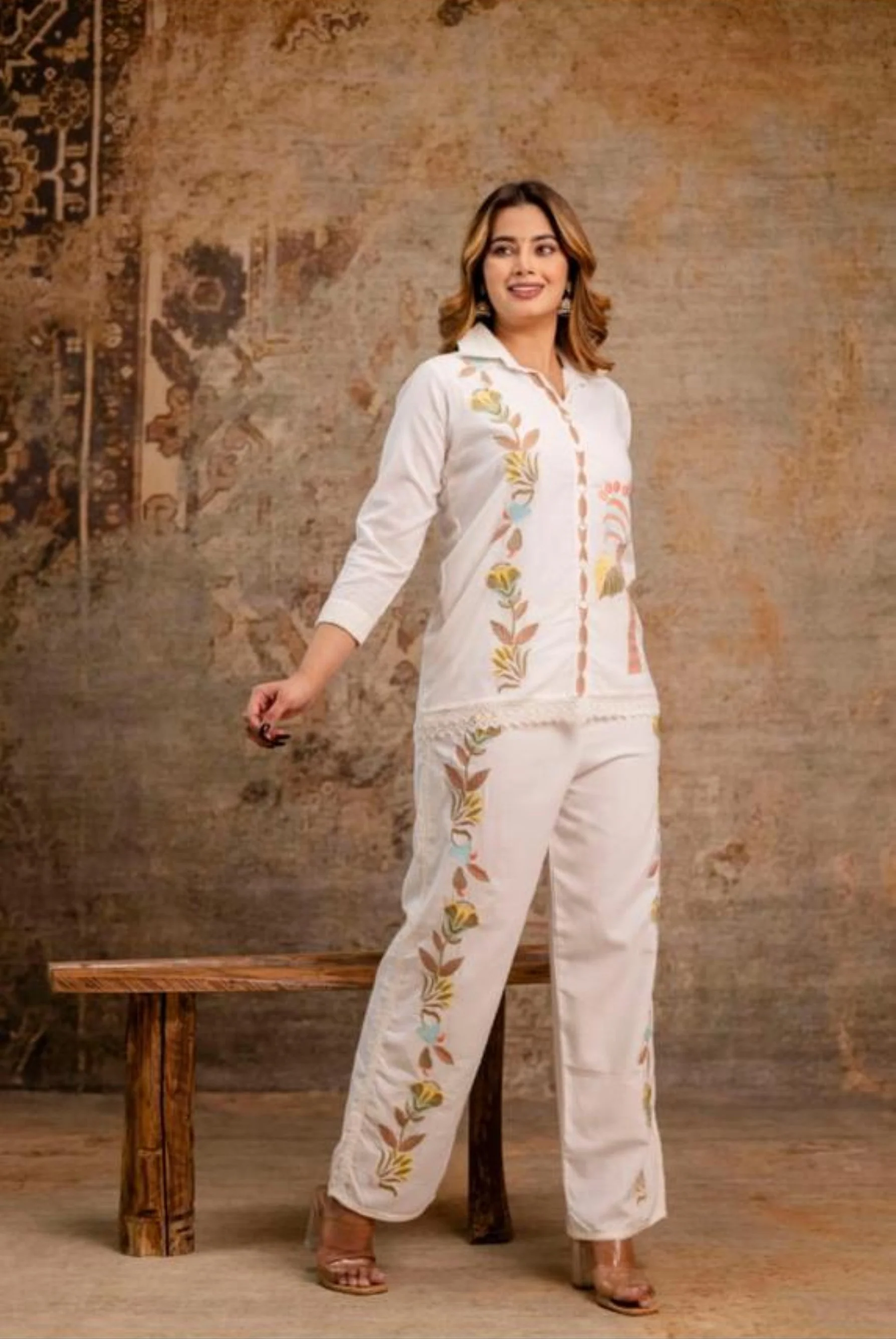 Hopipola Alabaster Embroidery Co-ord Set - Image 4