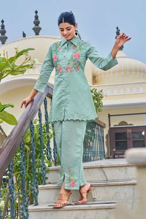 Darika Vivid Embroidery Co-ord Set - Image 4