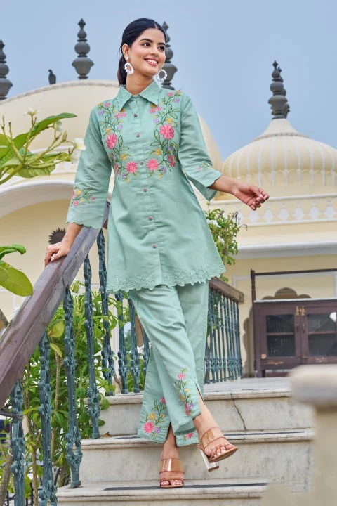 Darika Vivid Embroidery Co-ord Set - Image 5