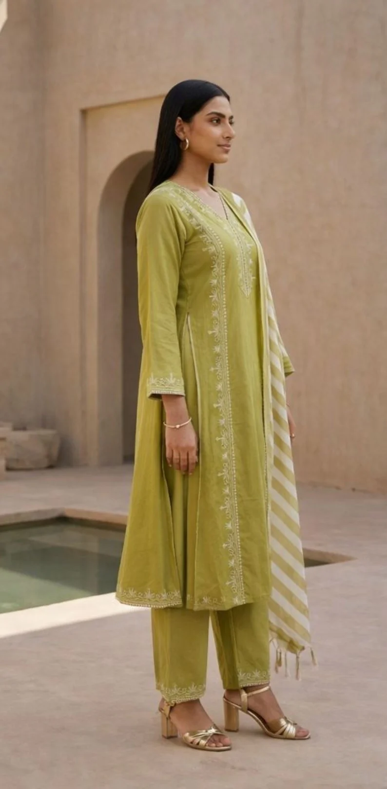 Molly Thyme Embroidered Suit Set - Image 11