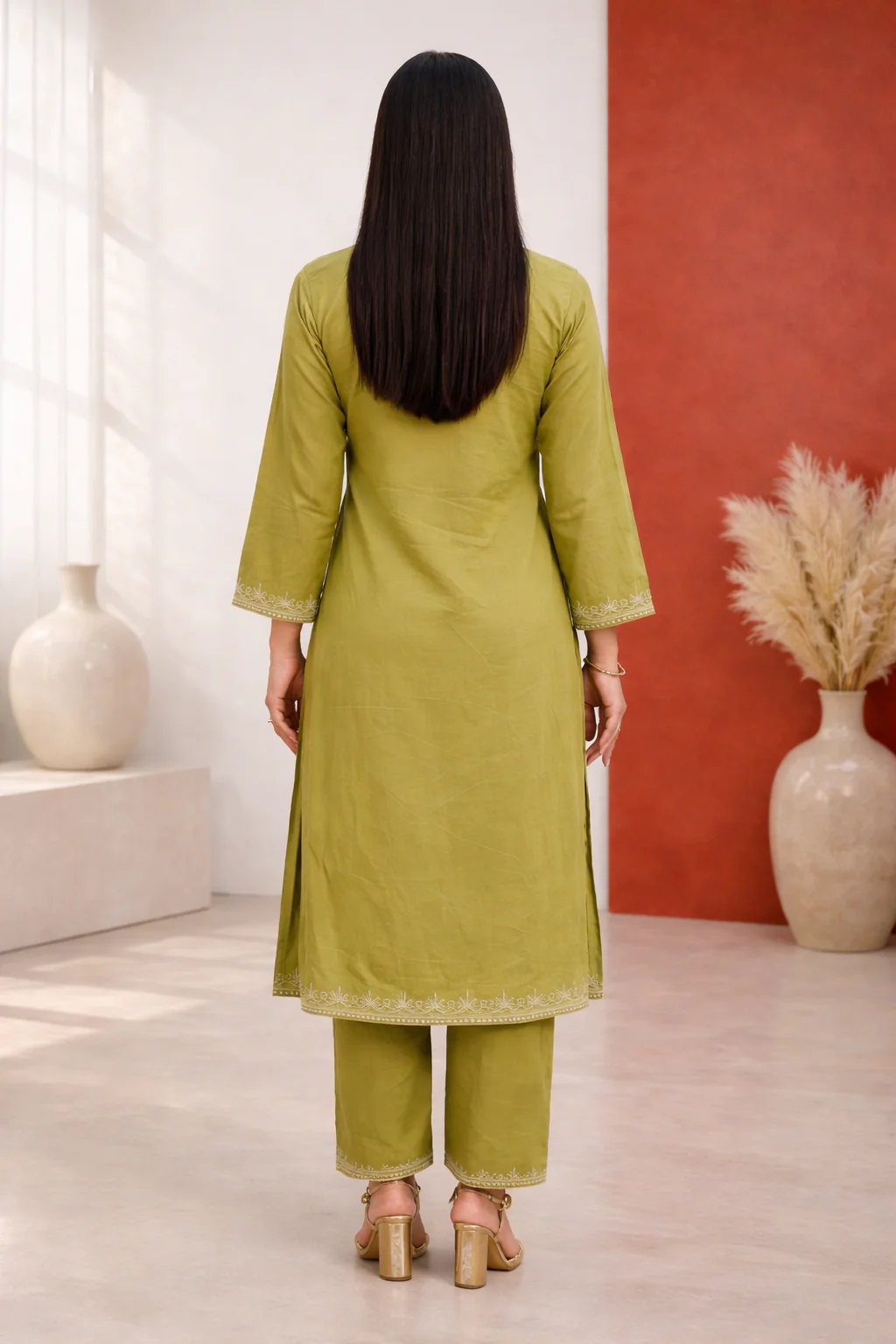 Molly Thyme Embroidered Suit Set - Image 3