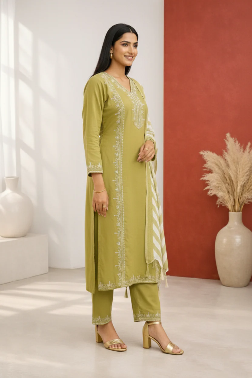 Molly Thyme Embroidered Suit Set - Image 6