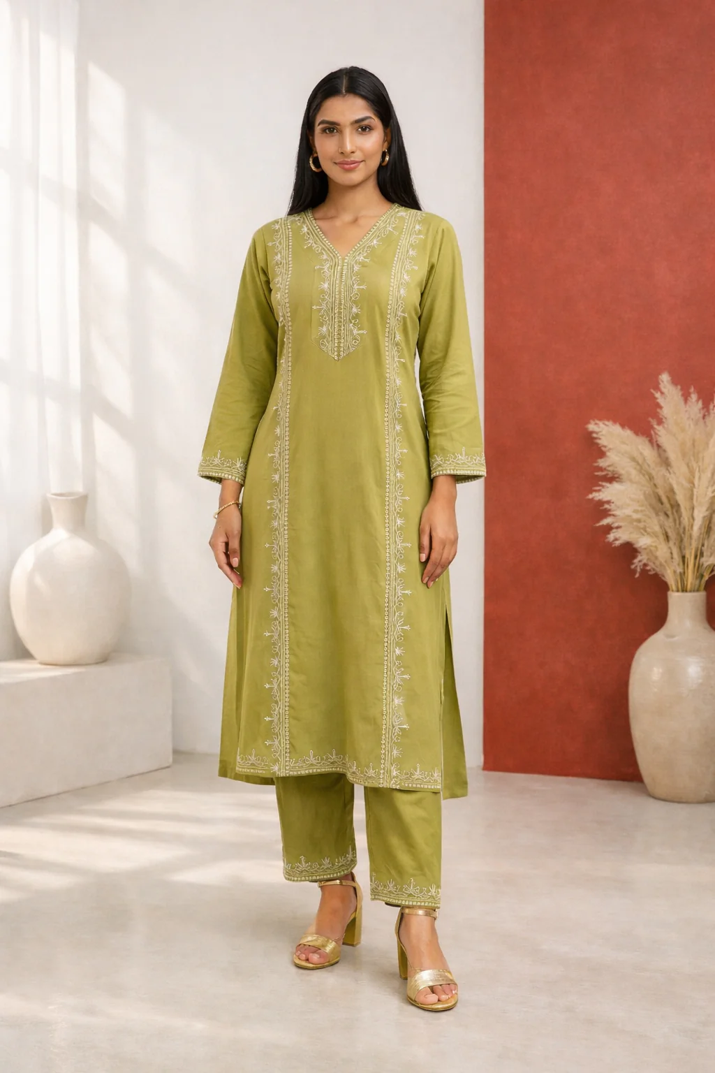 Molly Thyme Embroidered Suit Set - Image 8