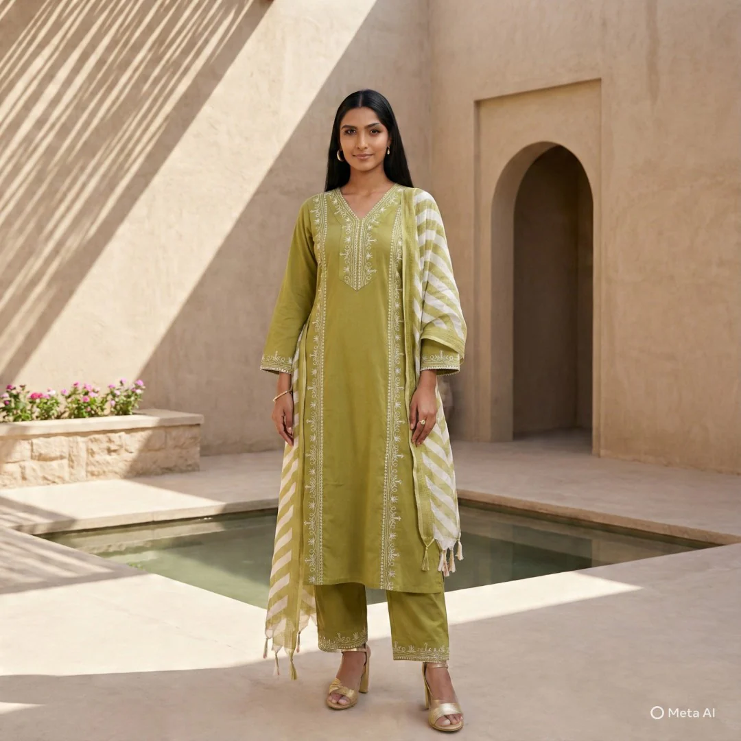 Molly Thyme Embroidered Suit Set - Image 9