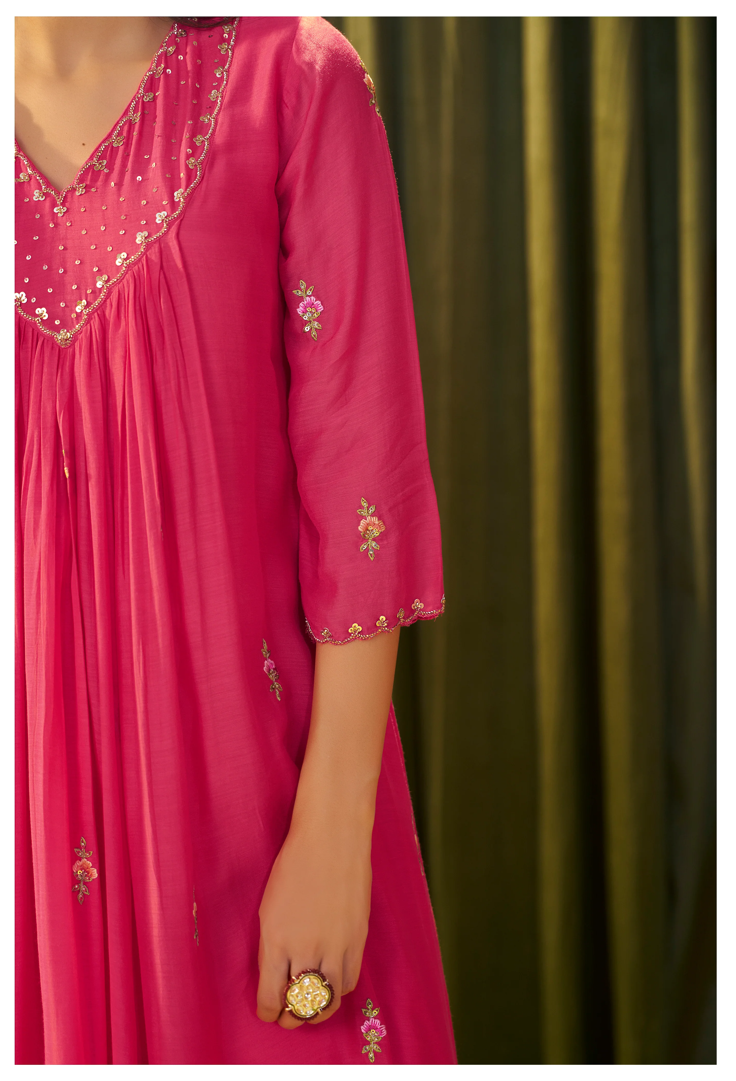 Albeli flamingo full work premium suit set - Image 4
