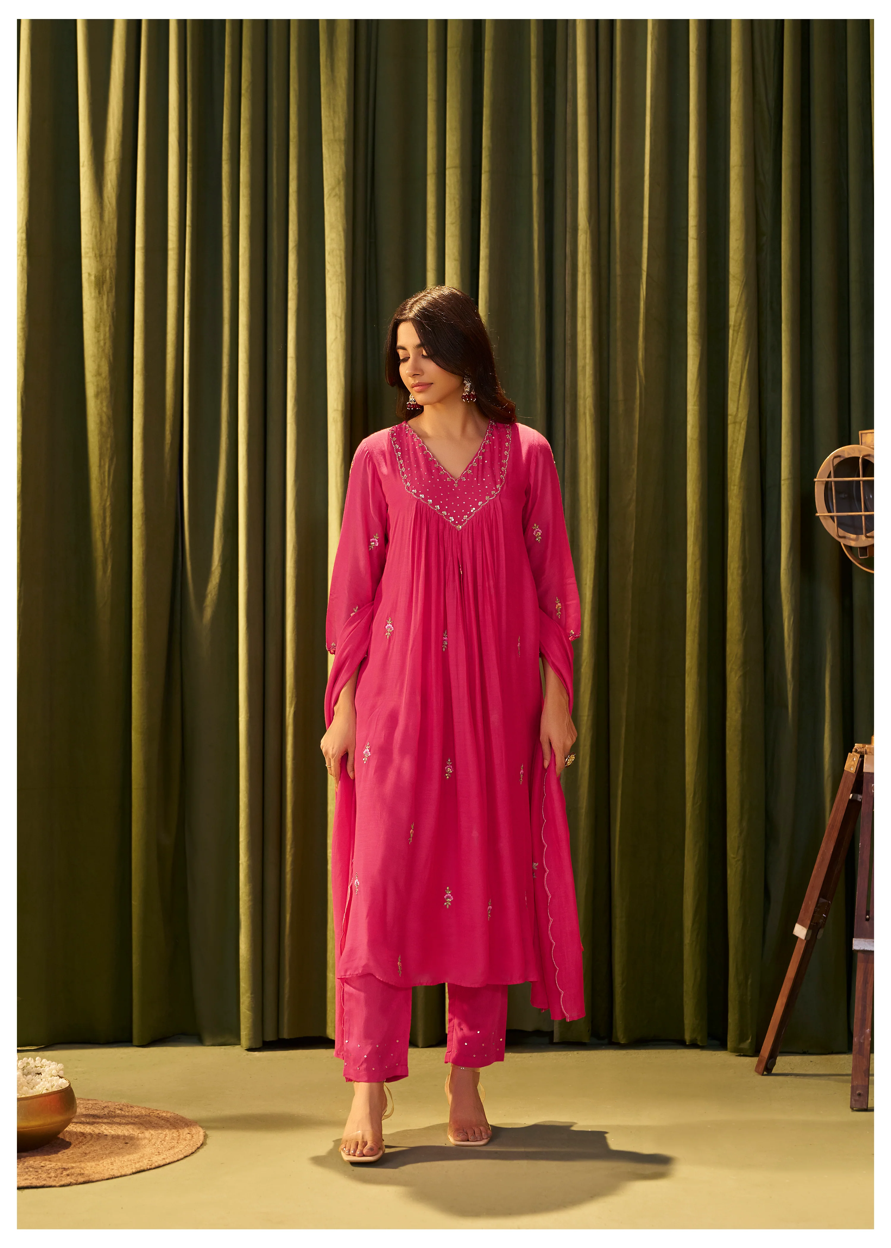 Albeli flamingo full work premium suit set - Image 5