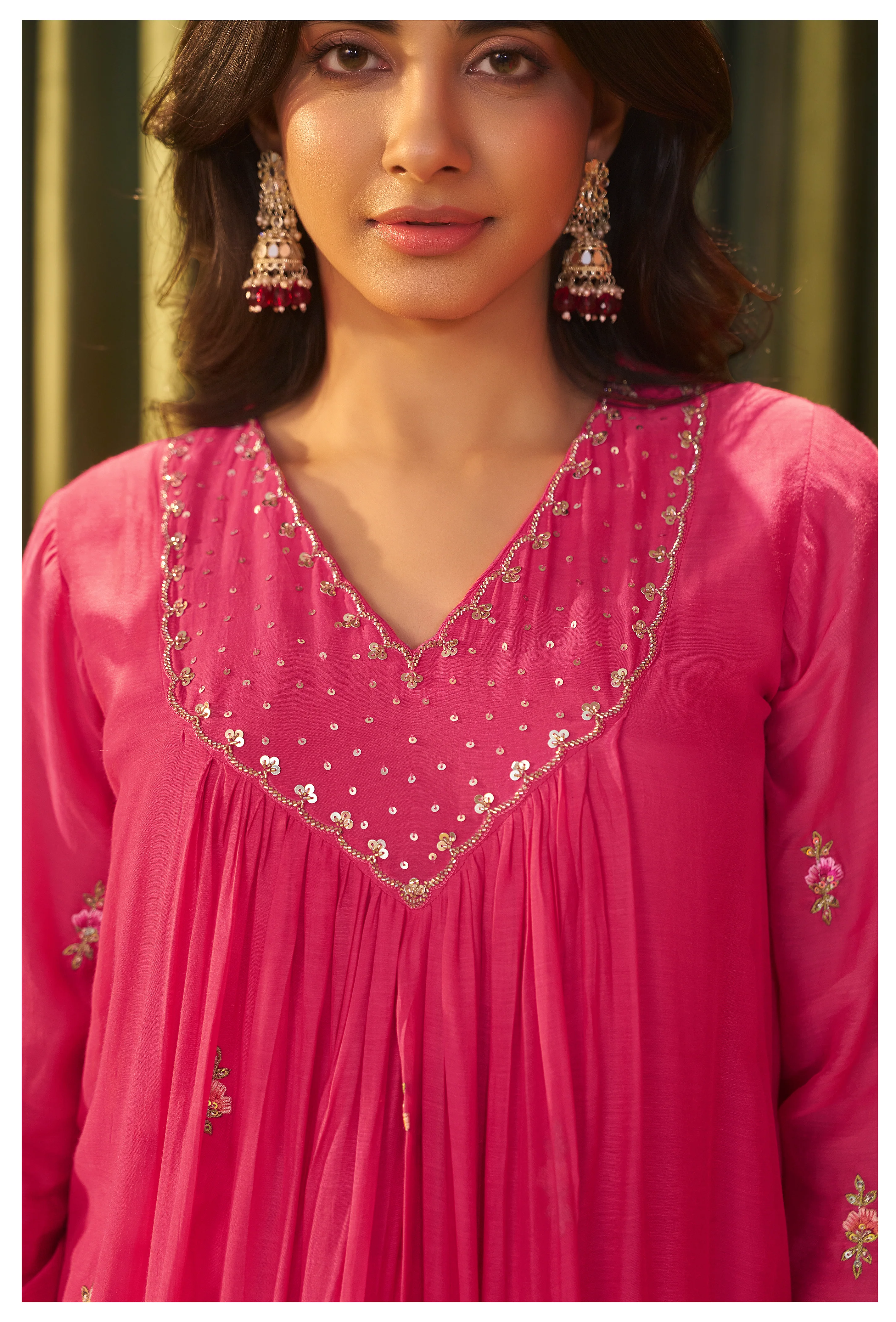 Albeli flamingo full work premium suit set - Image 6