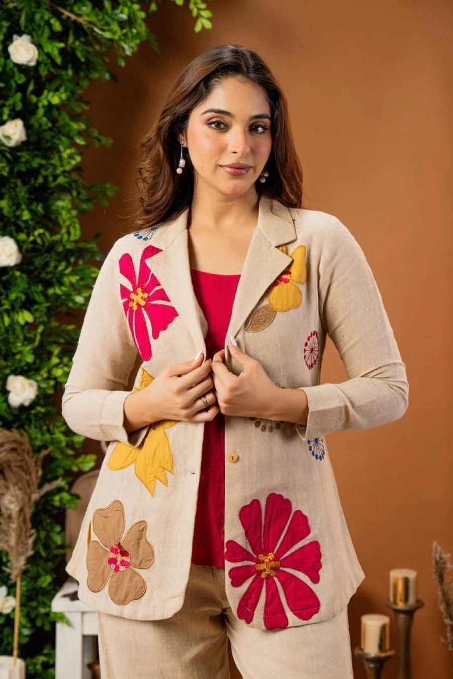 Opela Applique Jacket Co-ord set - Image 2