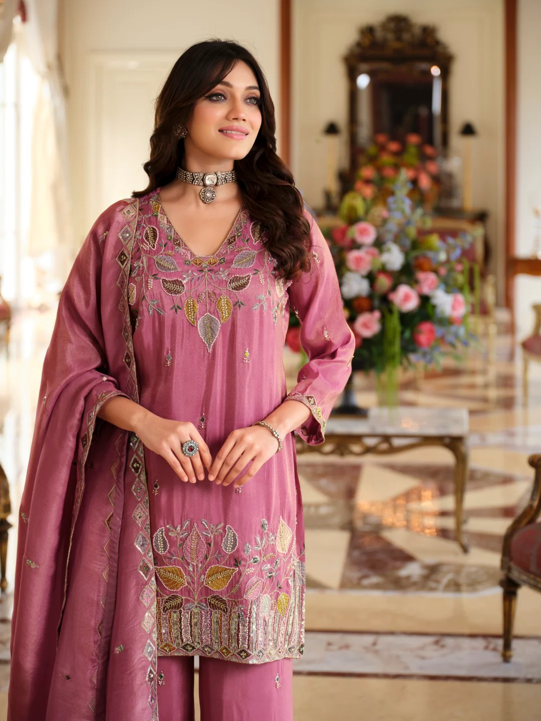Areesa orchid full work suit set - Image 2
