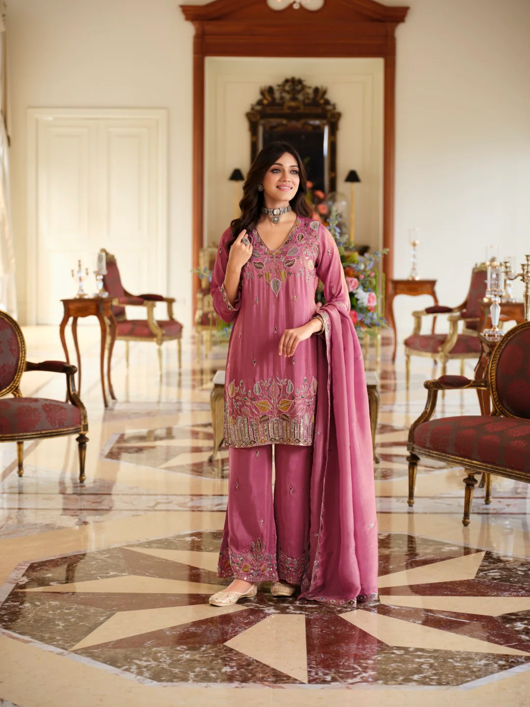 Areesa orchid full work suit set - Image 7