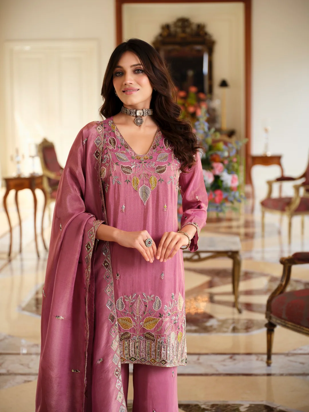 Areesa orchid full work suit set - Image 8