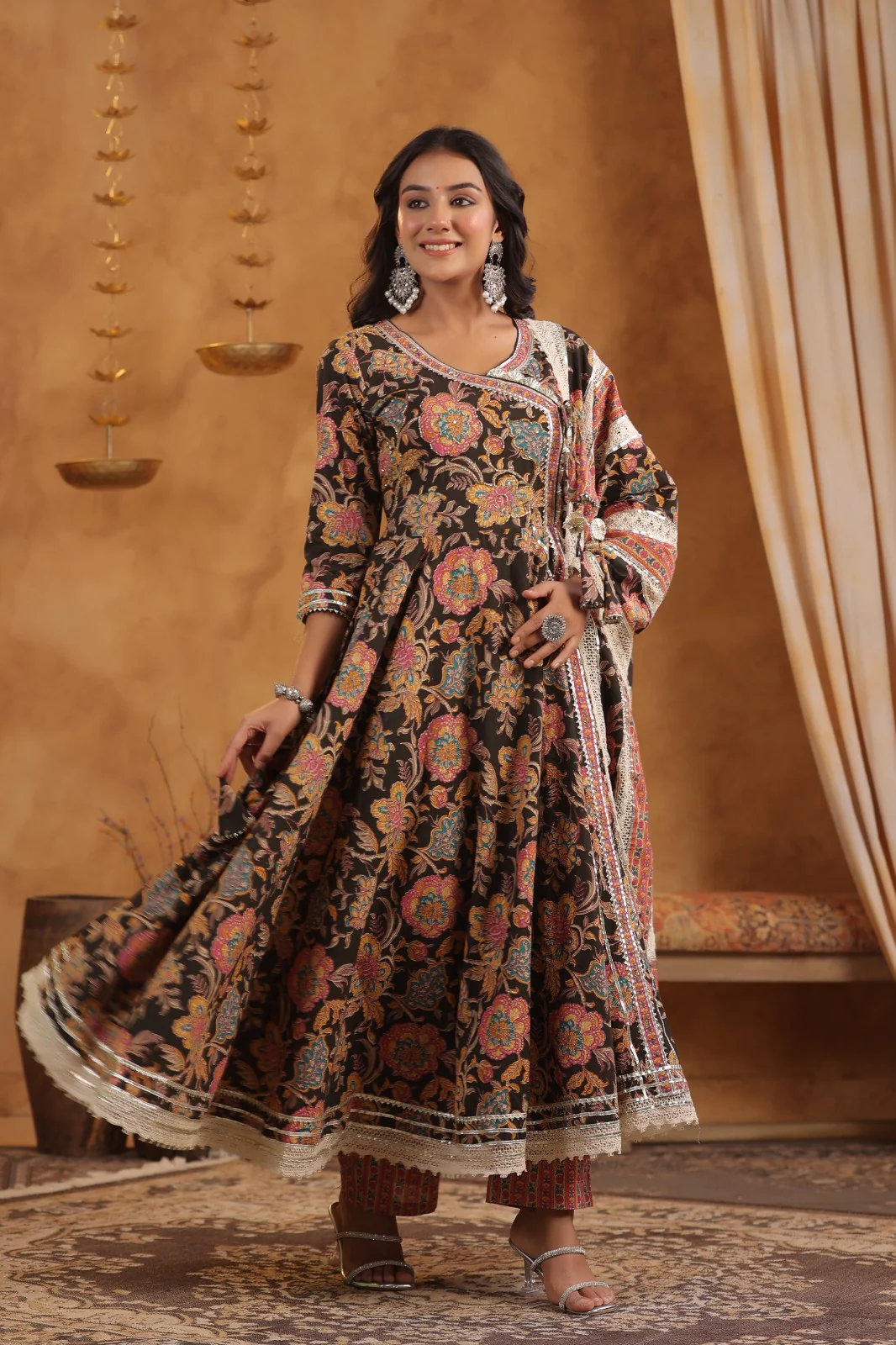 ARANYA JET PREMIUM PURE COTTON SUIT SET - Image 4