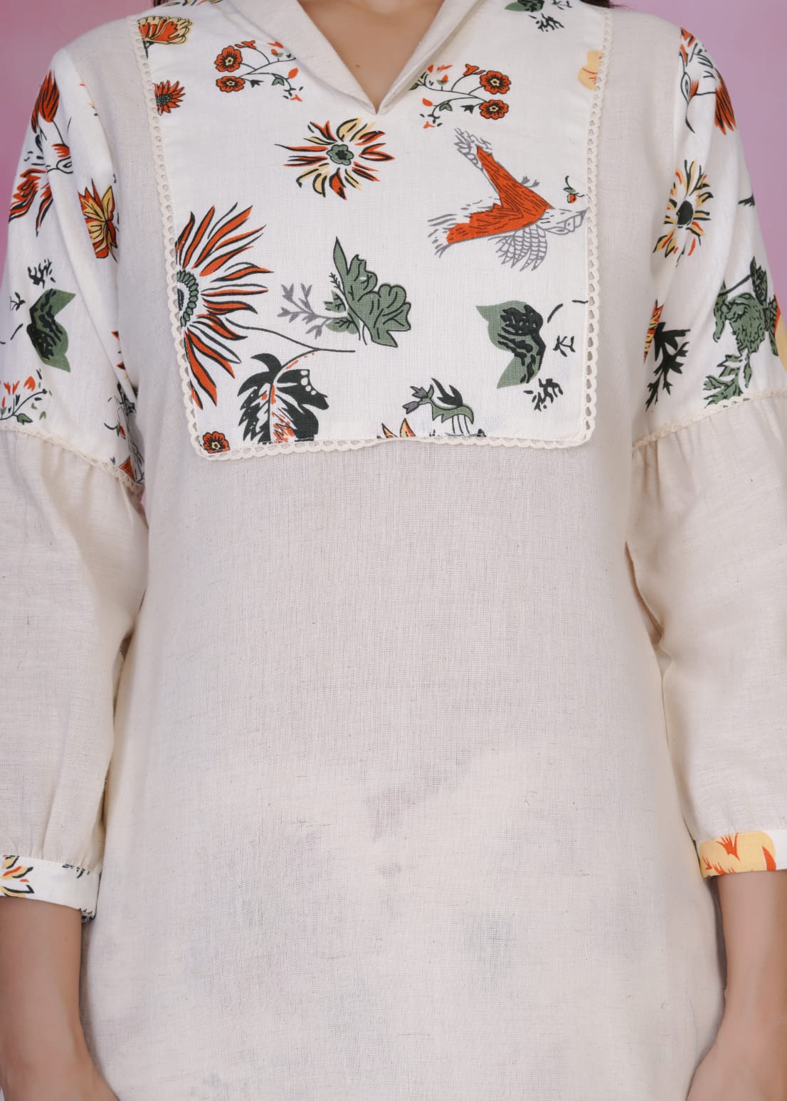 Rashmika Pearl Cotton Co-ord Set - Image 4