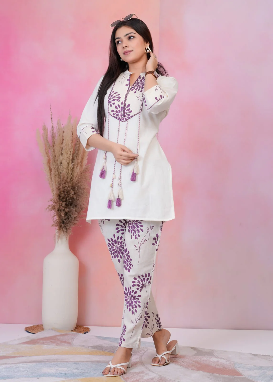 Hardik Orchid Cotton Co-ord Set - Image 3