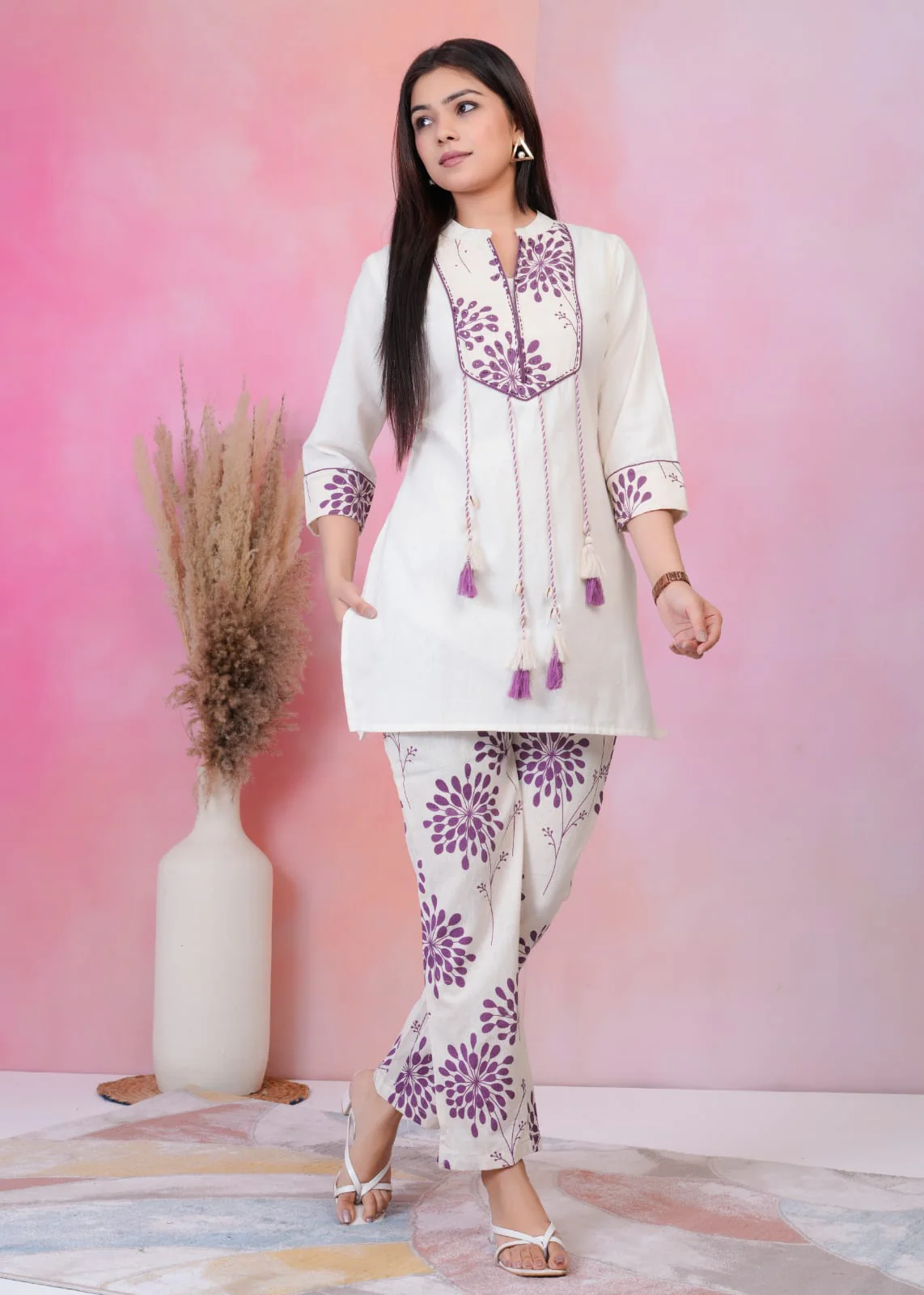 Hardik Orchid Cotton Co-ord Set - Image 4