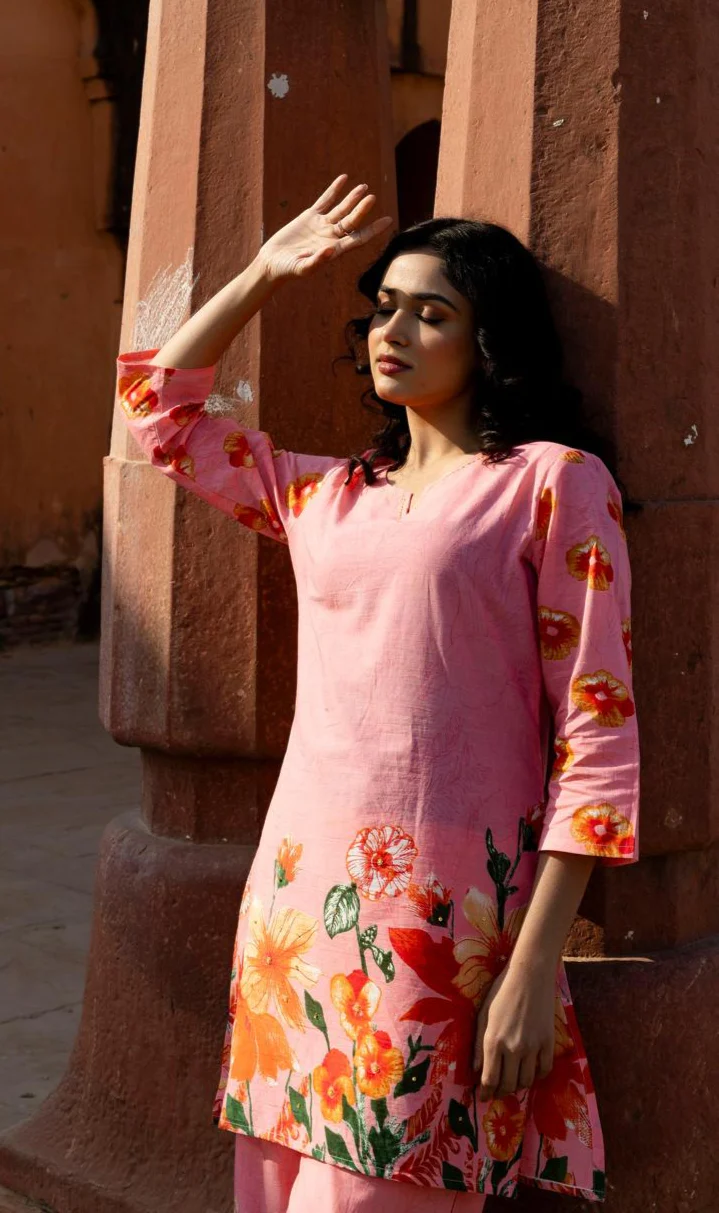 Ushoshi Candy printed  Cotton co-ord Set - Image 2