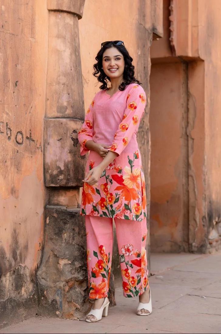 Ushoshi Candy printed  Cotton co-ord Set - Image 4