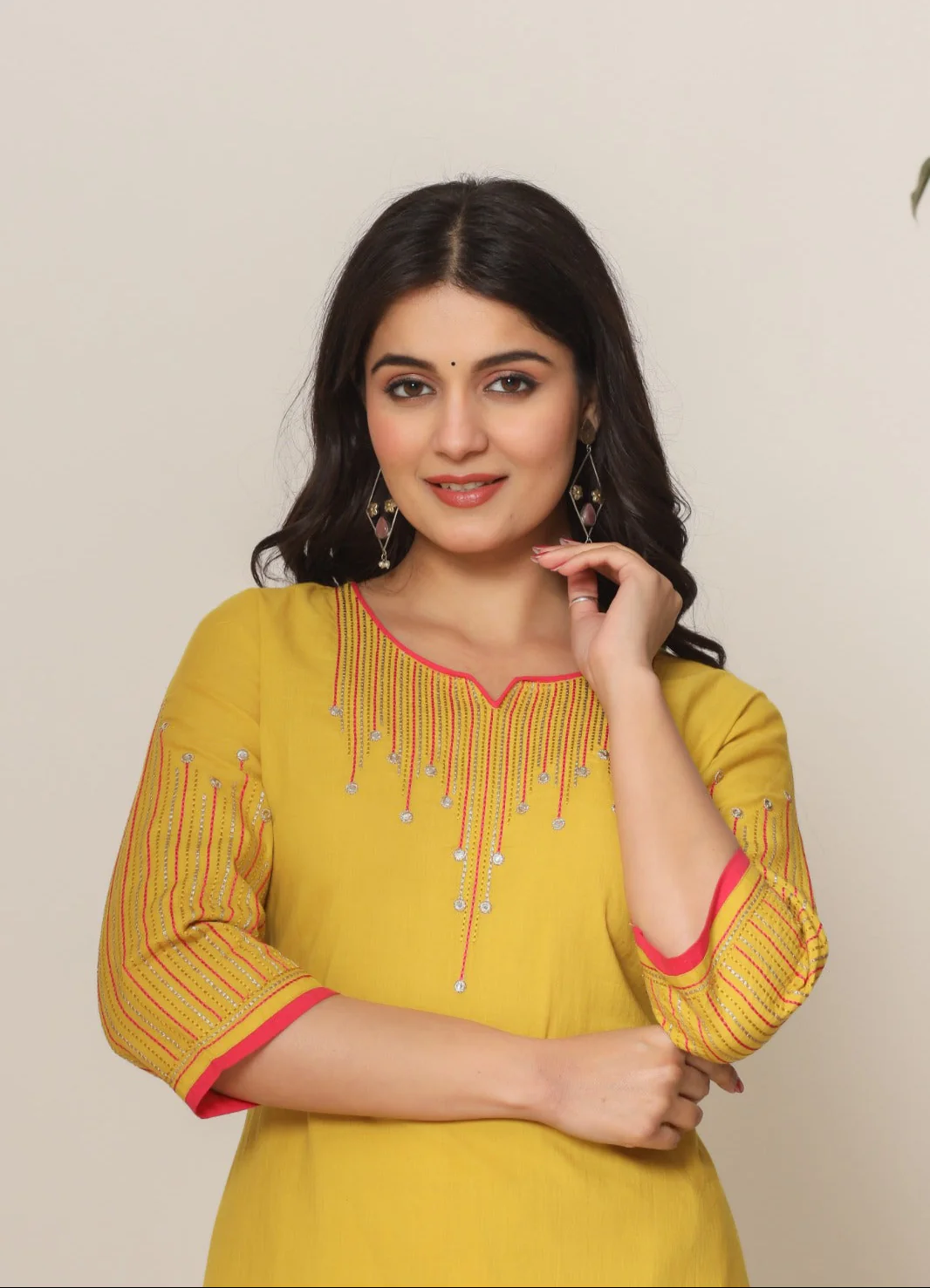 Mika sunshine kurta pant set - Image 2