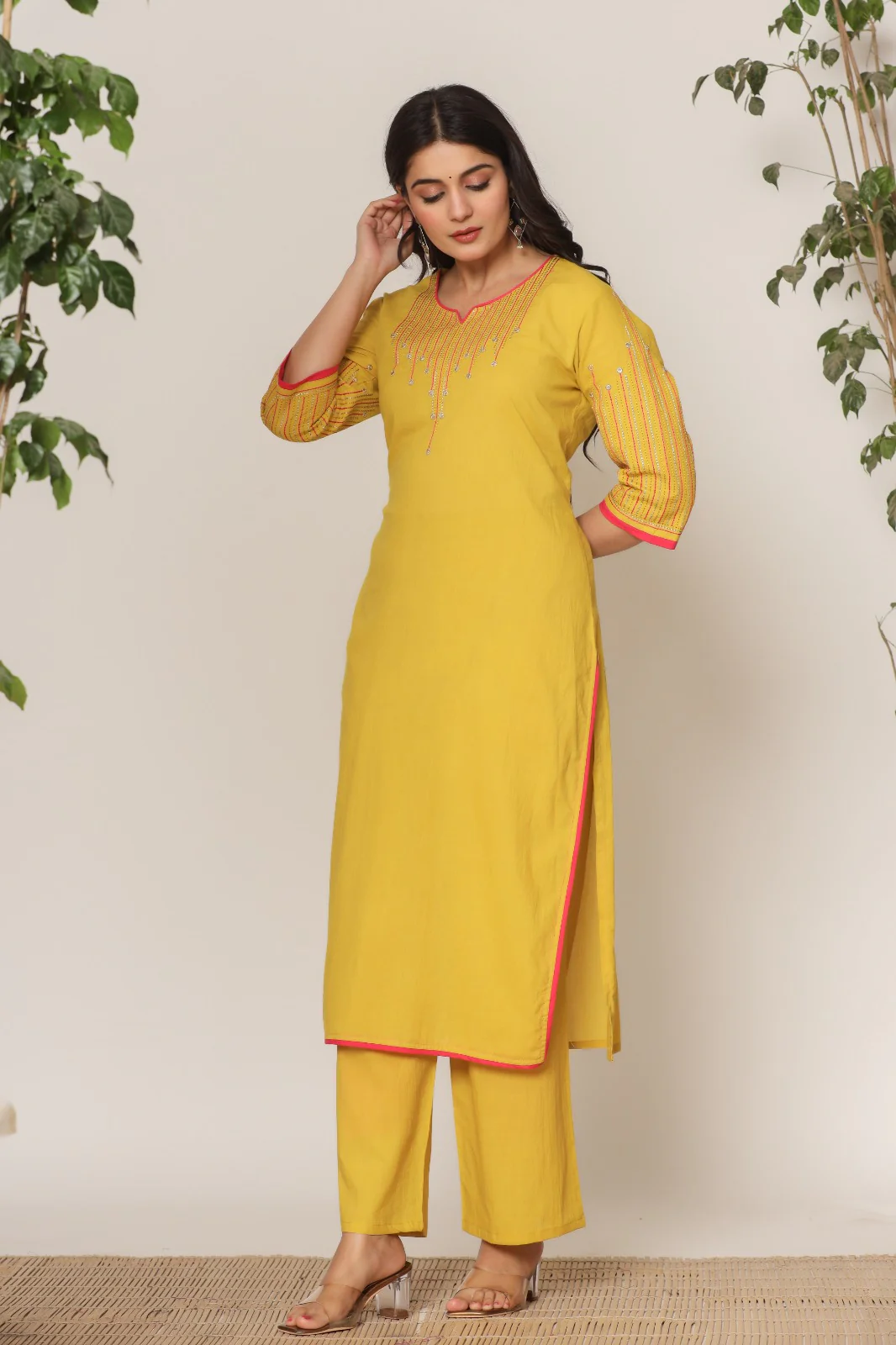 Mika sunshine kurta pant set - Image 4