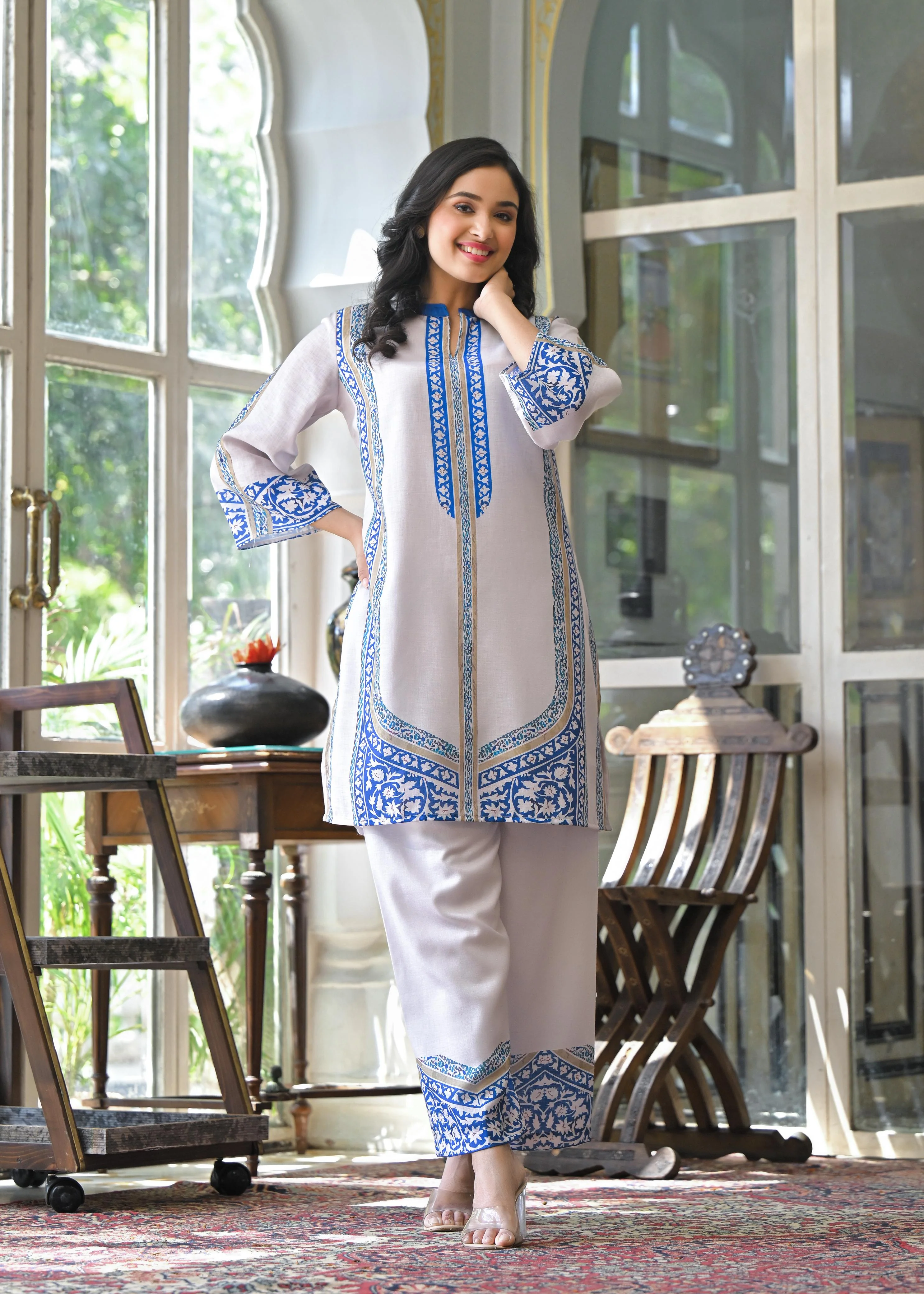 Vastramaya Cloud Printed Cotton co-ord set - Image 5