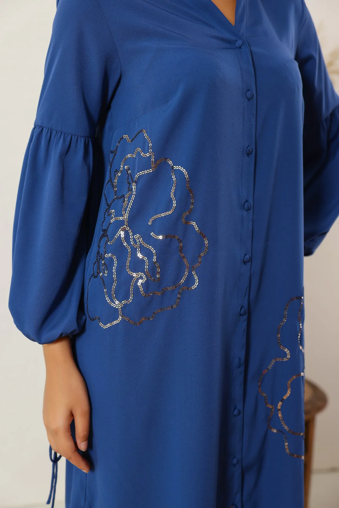 Annie indigo designer dress - Image 5