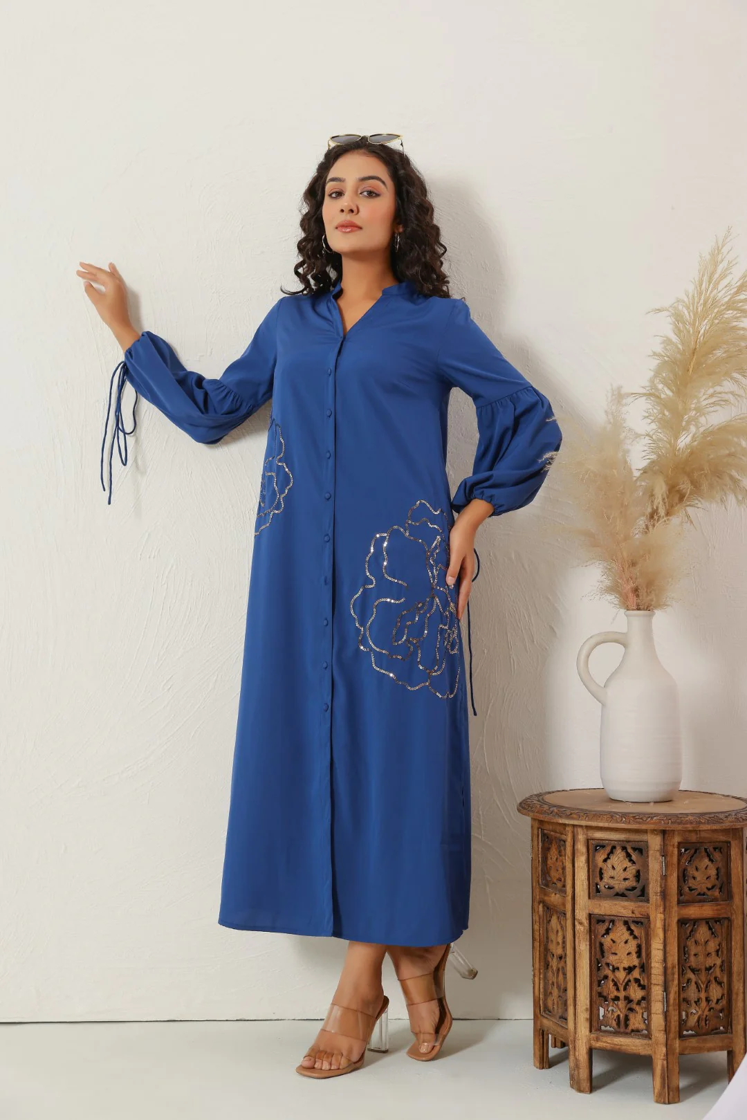 Annie indigo designer dress - Image 7
