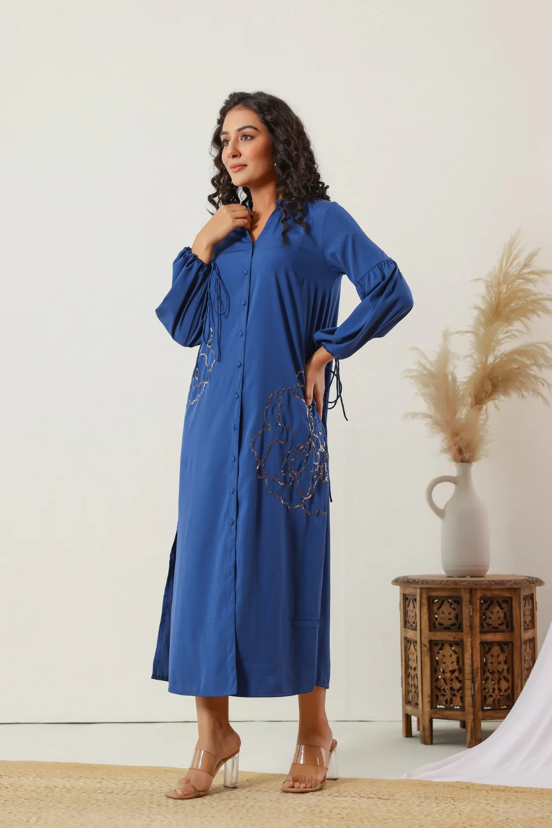 Annie indigo designer dress - Image 8