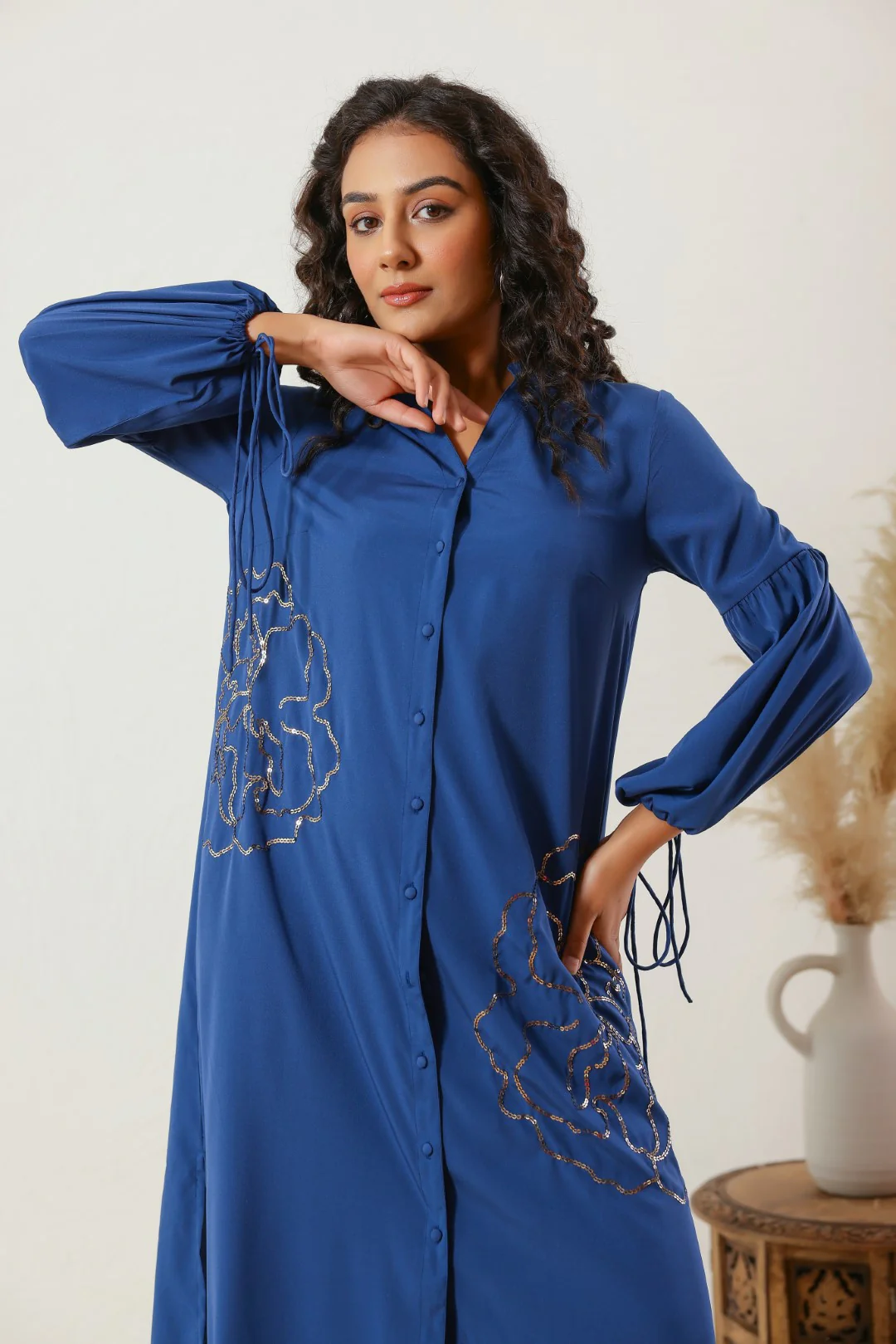 Annie indigo designer dress - Image 9