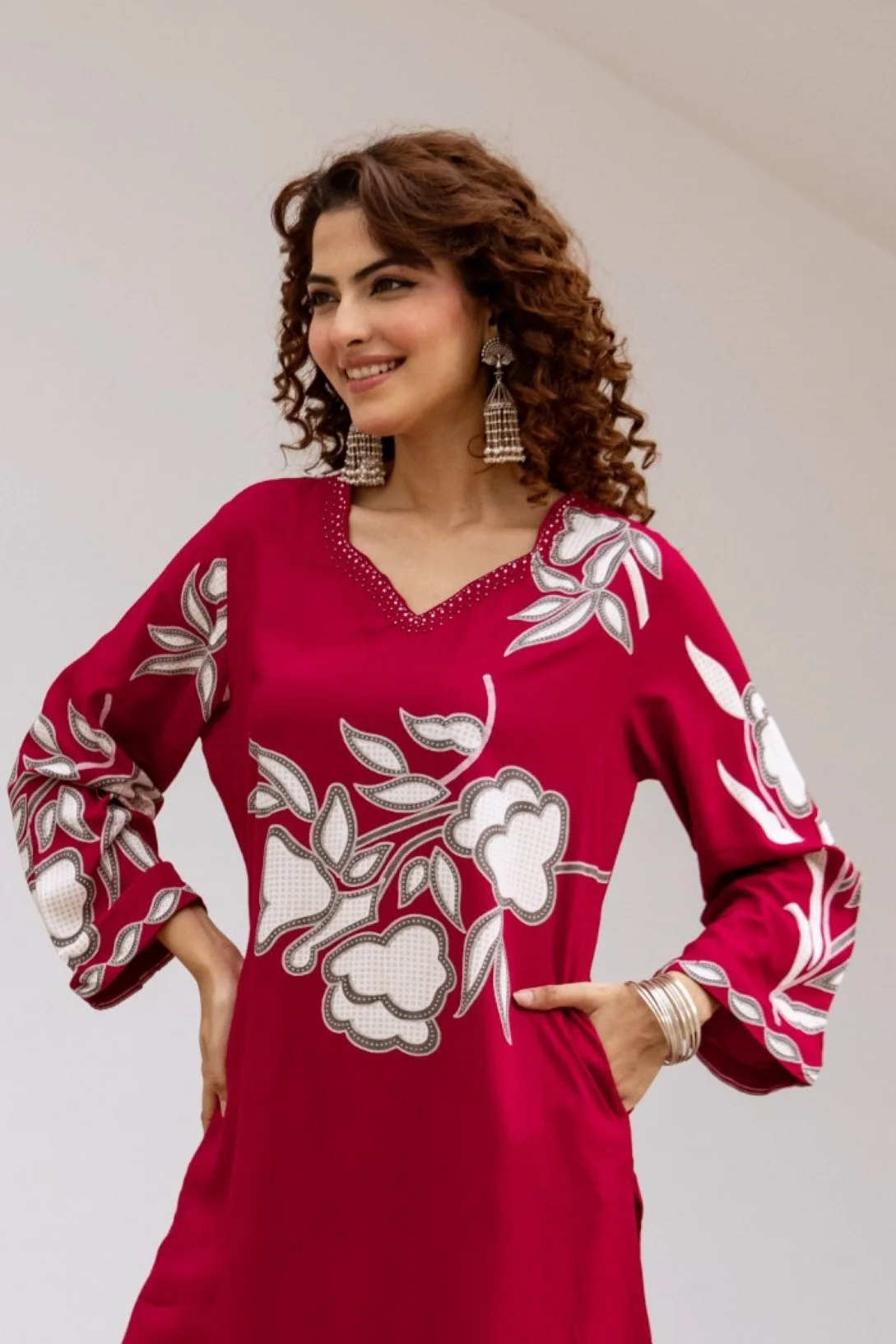 Bakul shiraz printed Kurta Pant set - Image 2