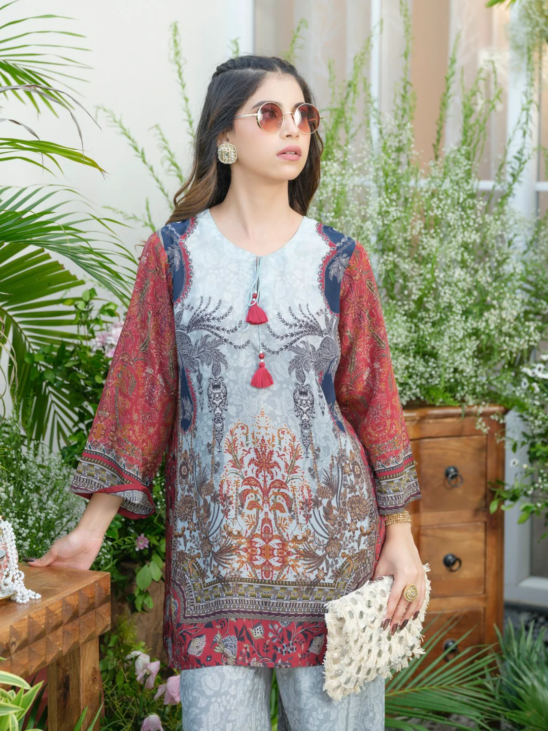 Palash cloud printed Co-ord set - Image 2