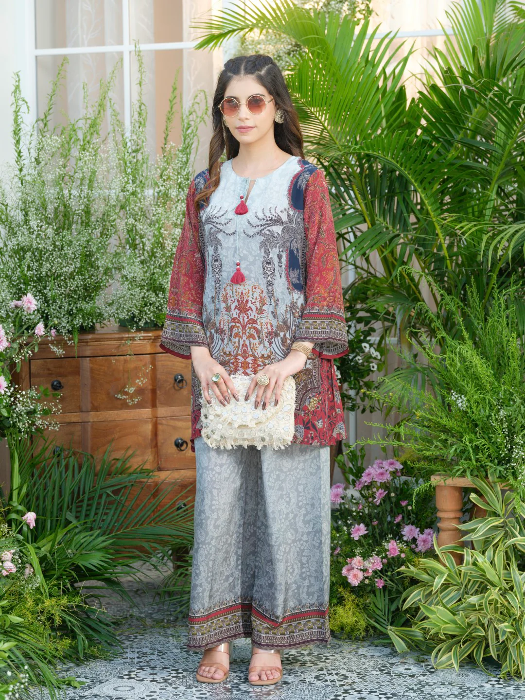 Palash cloud printed Co-ord set - Image 4