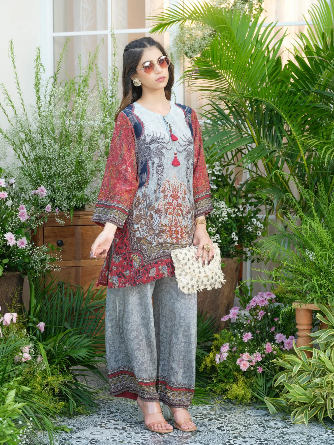 Palash cloud printed Co-ord set - Image 7