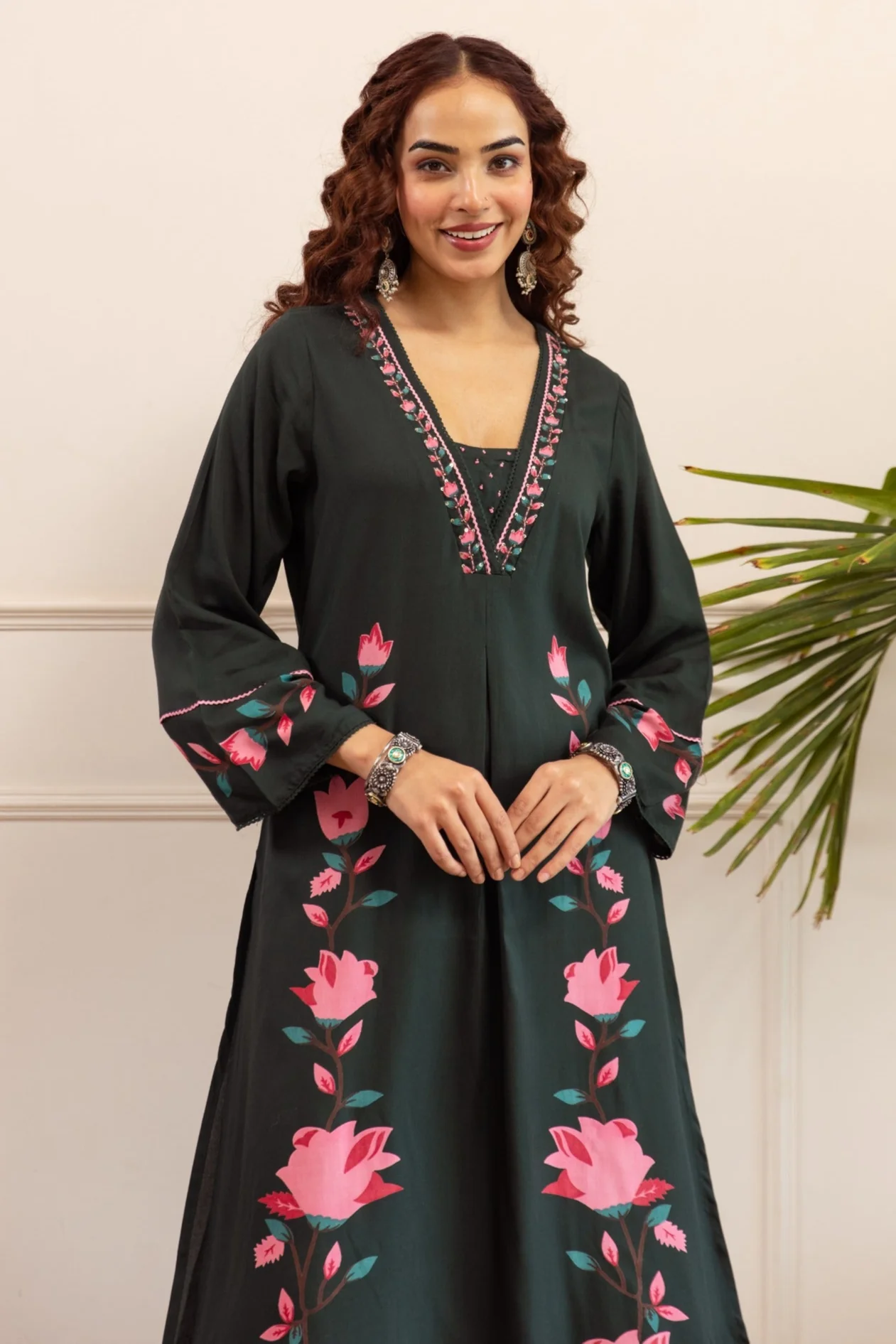 Sonpal Emerald printed kurta pant set - Image 2